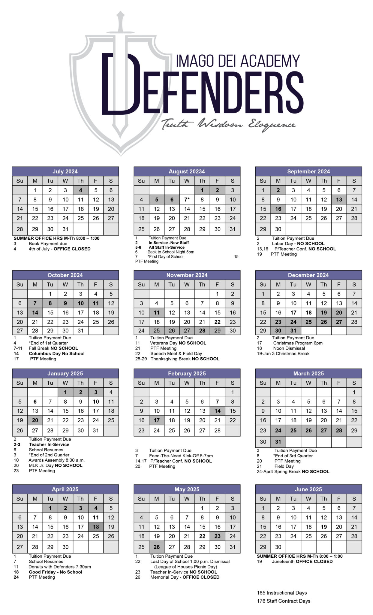 Dei Calendar 2025 With Holidays 